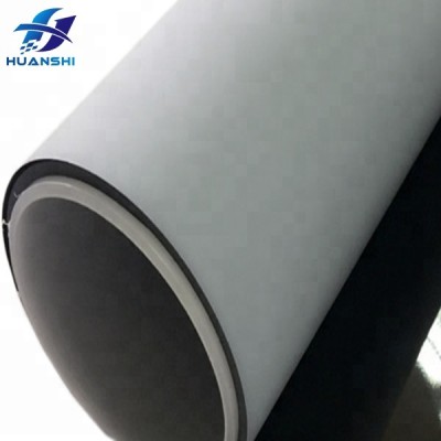 New high contrast rear and front adhesive projection screen film